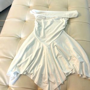 White off the shoulder dress
